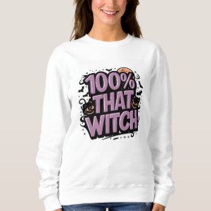 Moletom 100% Aquela Bruxa Halloween