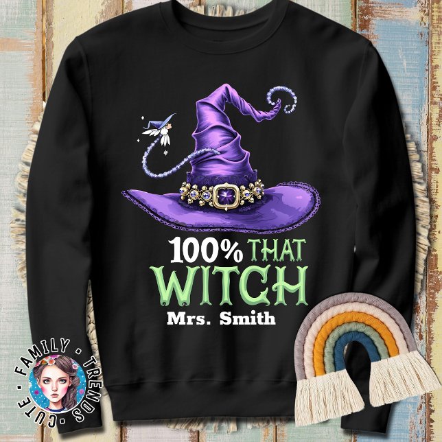 Moletom 100% Aquela Bruxa Halloween (Criador carregado)