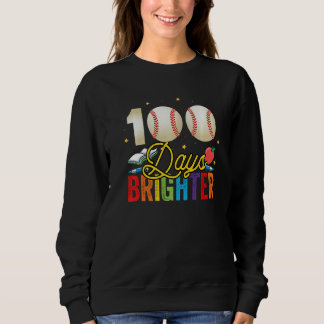 Moletom 100 Days Brighter Baseball For Teachers And Kids S