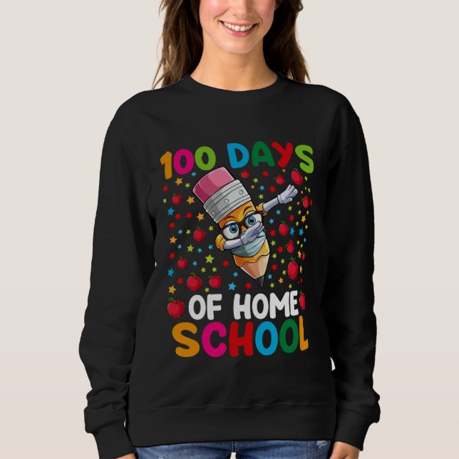 Moletom 100 Days Of Home School Teacher or Student Boys Gi (Frente)