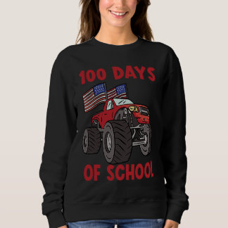Moletom 100 Days Of Kindergarten Monster Truck