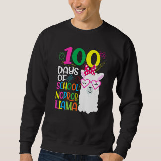 Moletom 100 Days of Kindergarten No Probllama Llama Teache
