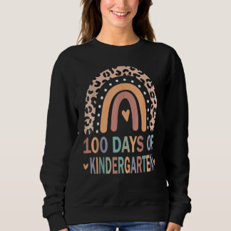 Moletom 100 Days Of Kindergarten School Teacher Smarter Ra