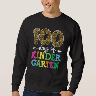 Moletom 100 Days Of Kindergarten Shirt, Kid Boy Girl Teach