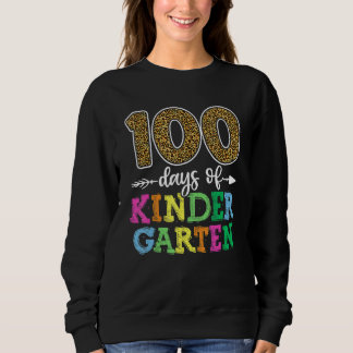 Moletom 100 Days Of Kindergarten Shirt, Kid Boy Girl Teach