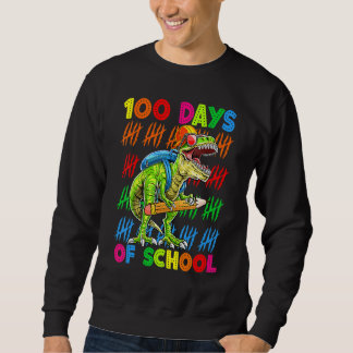 Moletom 100 Days Of School 100th Day Dinosaur Trex Pencil