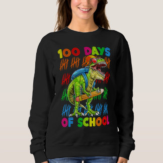 Moletom 100 Days Of School 100th Day Dinosaur Trex Pencil