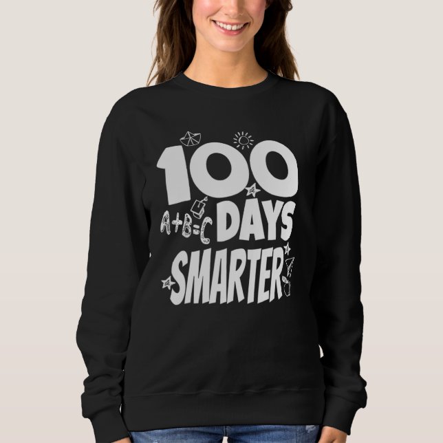 Moletom 100 Days Of School 100th Day Smarter Youth Toddler (Frente)