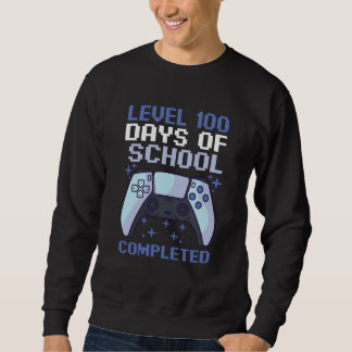 Moletom 100 Days Of School For Boys Level Completed Gamer