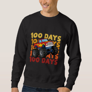 Moletom 100 Days of School Kids Monster Truck Boys and Gir