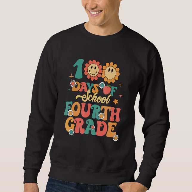 Moletom 100 Days Of School Teachers Women Girls Happy 100t (Frente)