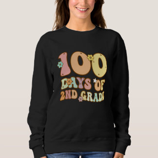 Moletom 100 Days Of Second Grade Teacher 100th Day Of Scho