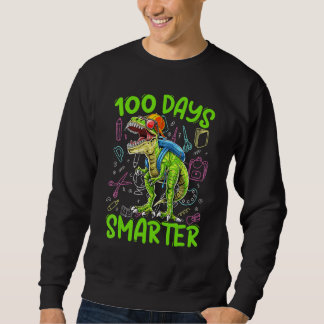 Moletom 100 Days Smarter Dinosaur Rex   Kids Boys Toddler