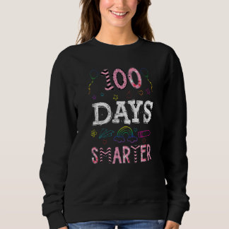 Moletom 100 Days Smarter Happy 100th Day Of School Pink Gr