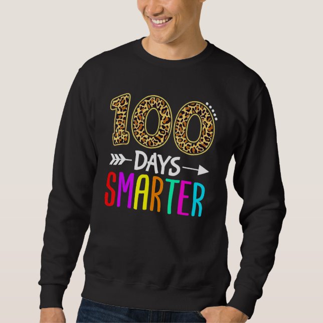 Moletom 100 Days Smarter Kindergarten Child 100th Day Of S (Frente)