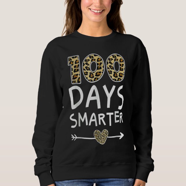 Moletom 100 Days Smarter Teacher or Student 100th Day of S (Frente)