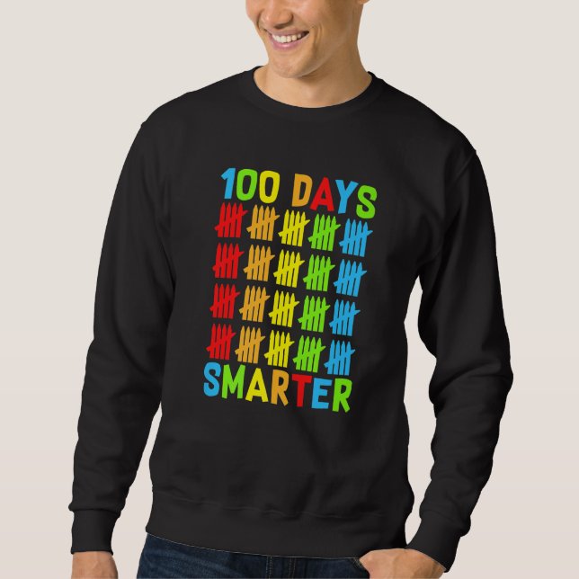 Moletom 100 Days Smarter Teachers Kids Child Happy 100 Day (Frente)