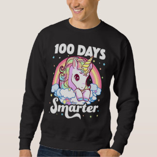 Moletom 100 Days Smarter Unicorn Girls Teacher 100th Day O