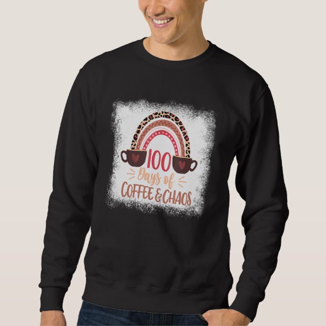 Moletom 100 Dias De Café Chao 100º Dia De Scho (Frente)