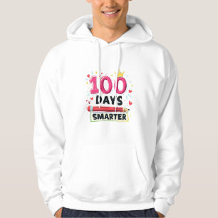Moletom 100 dias mais inteligentes de professor escolar