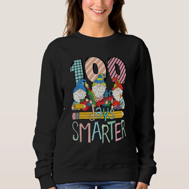 Moletom 100 Dias Mais Inteligentes Gnomo Tee 100º Dia Da E (Frente)