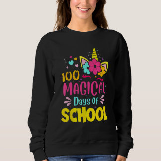 Moletom 100 Magical Days of School Unicorn  Teacher Studen