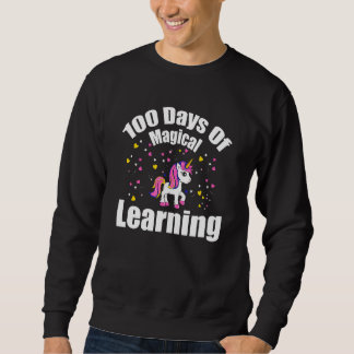Moletom 100 Magical Days of School Unicorn Teachers Girls 