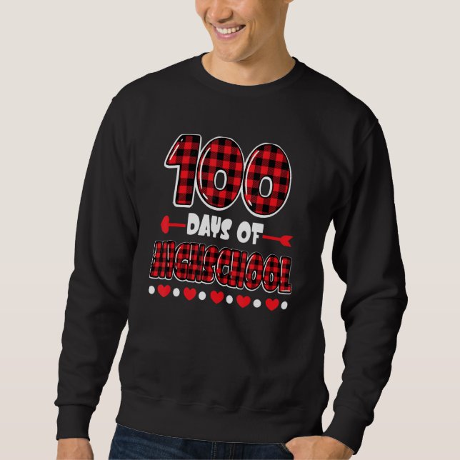 Moletom 100th Day Of High School Funny Boys Girls Kids (Frente)