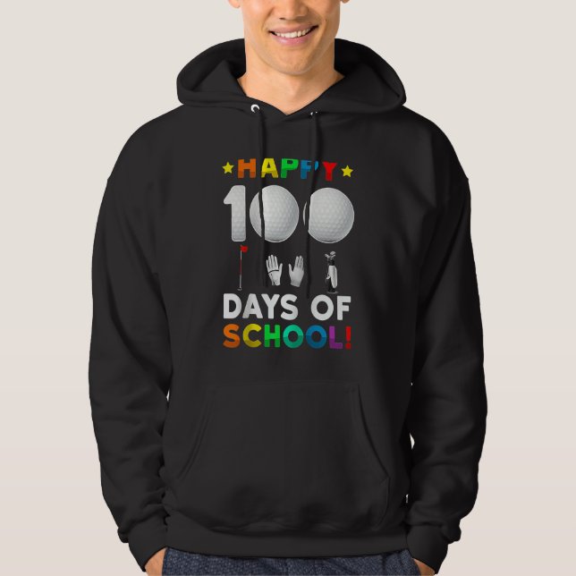Moletom 100th Day Of School Golf  100 Days Of School Boys  (Frente)