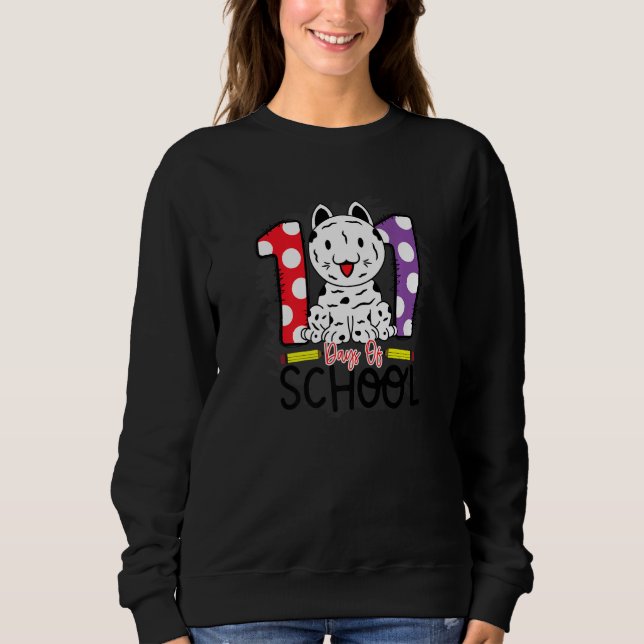 Moletom 101 Days Of School  Dog 100 Days Of School (Frente)