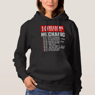 Moletom 10 Motivos Para Se Fazer Mecânica Funny