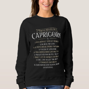 Moletom 10 Principais Regras Da Astrologia De Capricórnio