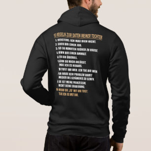Moletom 10 Regeln zum Daten meiner Tochter. Vater. Lustig