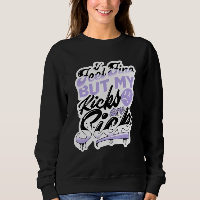 Moletom 11 Calçados De Tee Violeta Baixo Pura, Eu Me Sinto (Frente)