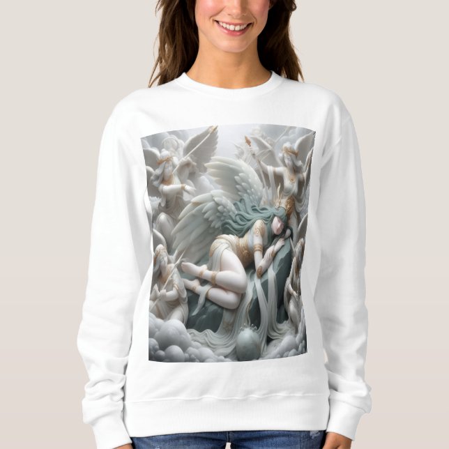 Moletom 1212 Angel Watch Female Sweater (Frente)