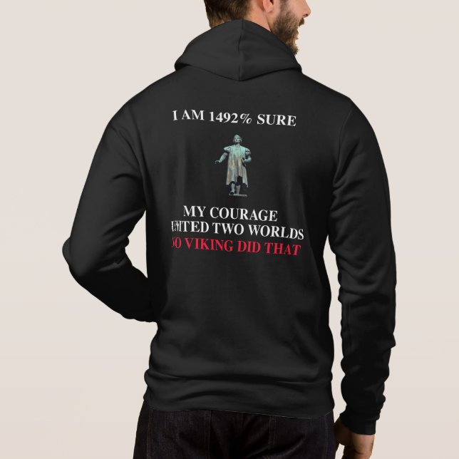 Moletom 1492% Chapéus com fecho (Verso)