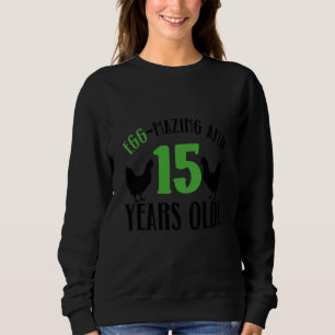 Moletom 15 Birthday, 15 anos Galinha Farmer