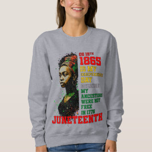 Moletom 18 de junho de 1865 Dia da Independência Pan-Afric
