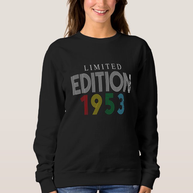 Moletom 1953 Retro Birthday 1953 Vintage 1953 (Frente)