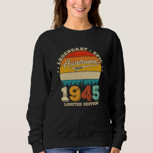 Moletom 1955, 1980, 80 de Aniversário Retroativo