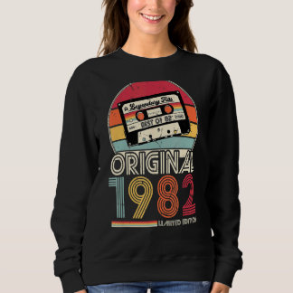 Moletom 1982 Vintage Birthday Retro Men Mulher