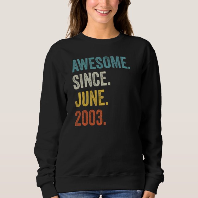 Moletom 19 anos é incrível desde junho de 2003 19º anivers (Frente)