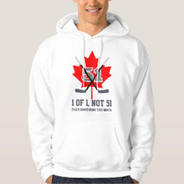 Moletom 1 de 1 Não 51 Identidade Canadense Folha de Bordo