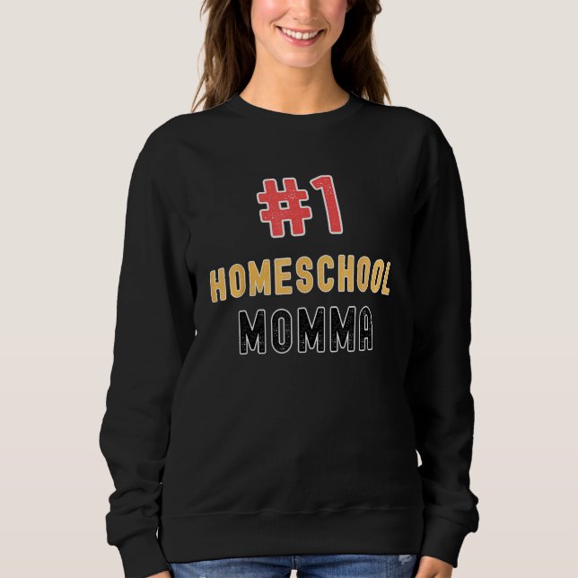 Moletom 1 Homeschool Momma Proud Homeschooler Teacher (Frente)