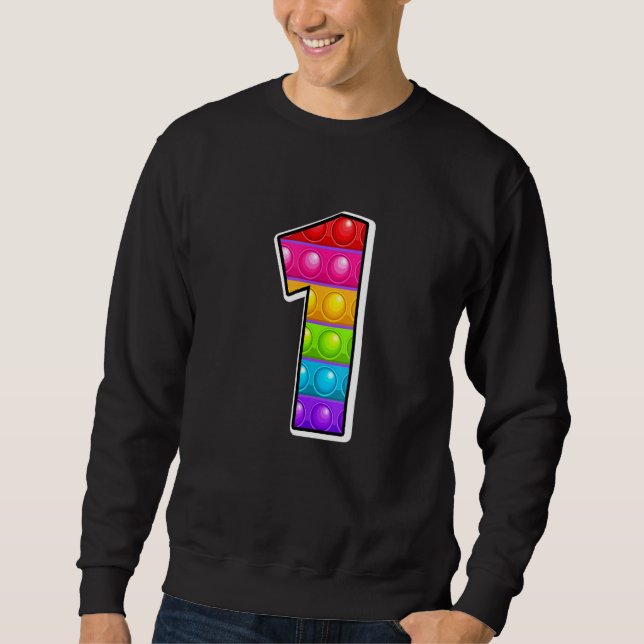 Moletom 1 Letra Maiúscula 1 Alfabeto Funny Poppin Ki (Frente)