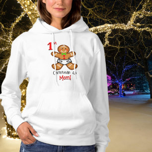Moletom 1 rua de Natal como Mãe-Bebê Gengerpão XmaS doce