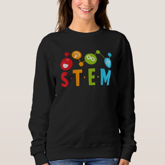 Moletom 1st Day of School STEM Teacher Boys Girls Kids Sci (Frente)