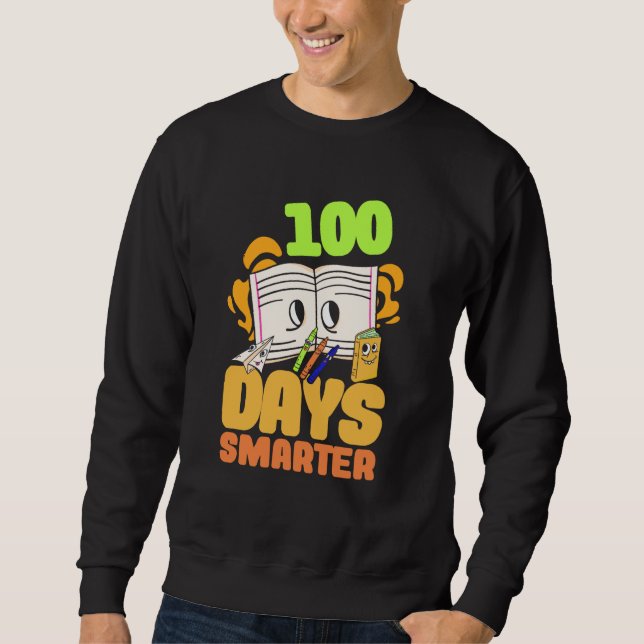 Moletom 1st Grade Child 100 days smarter pupil (Frente)