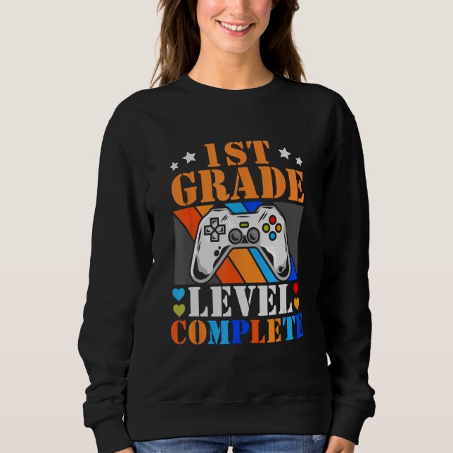Moletom 1st Grade Graduation 2023 Video Gamer First Grade  (Frente)