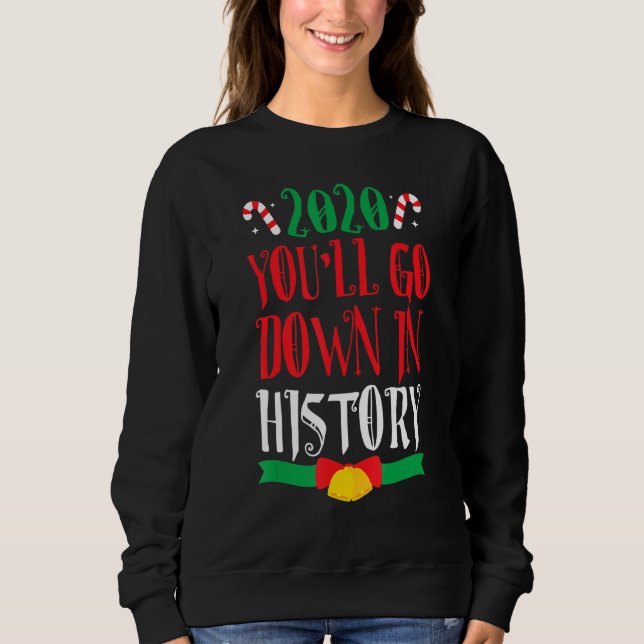 Moletom 2020 História Engraçado Pajama De Natal Para A Fam (Frente)